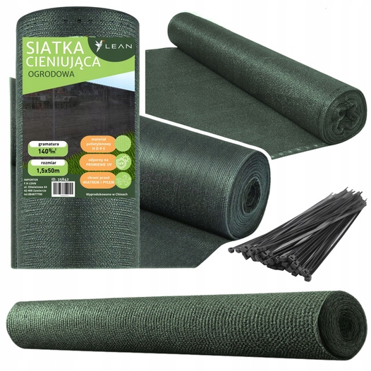 Stínící Tkanina na Oplocení Maskovací plot zelená 1.5M 50M 140g/m²