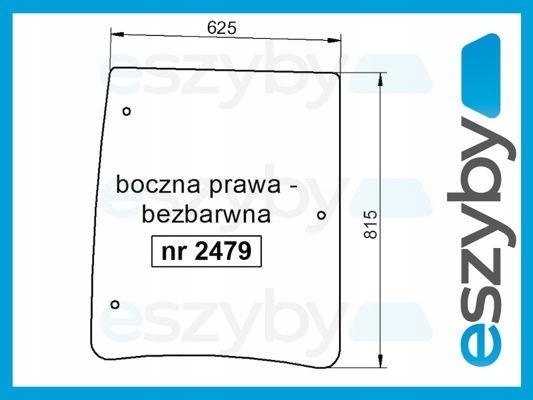 sklo traktor Farmer 5288 7258 8244 8248 boční P
