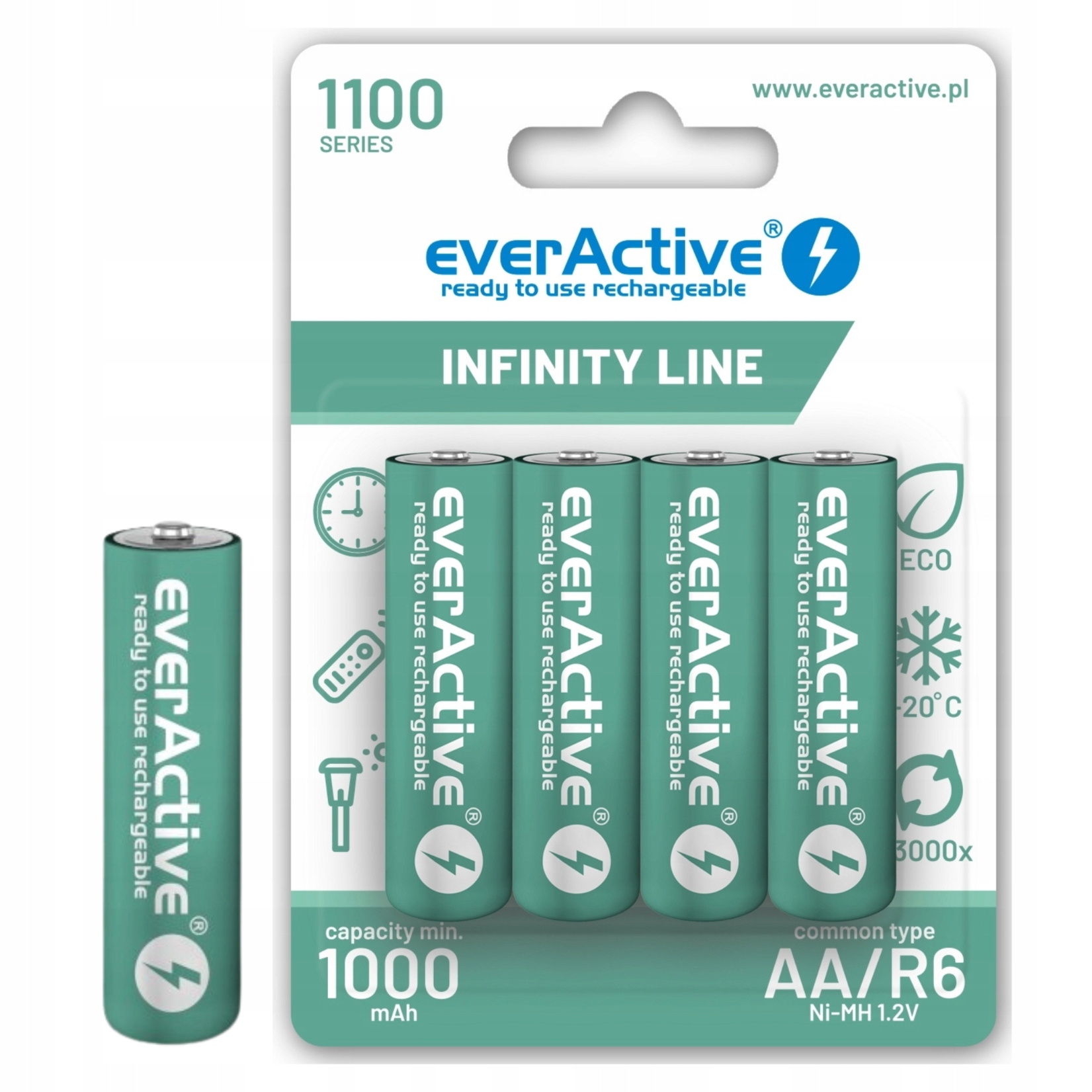 Everactive Akumulátory Infinity Line Ni-mh Aa Blister 4 Ks