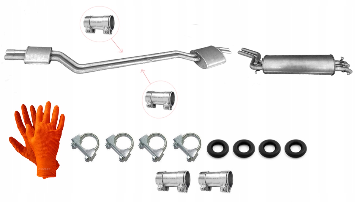Mercedes W123 2.5 2.8 (1976-1985) Tlumič Koncový