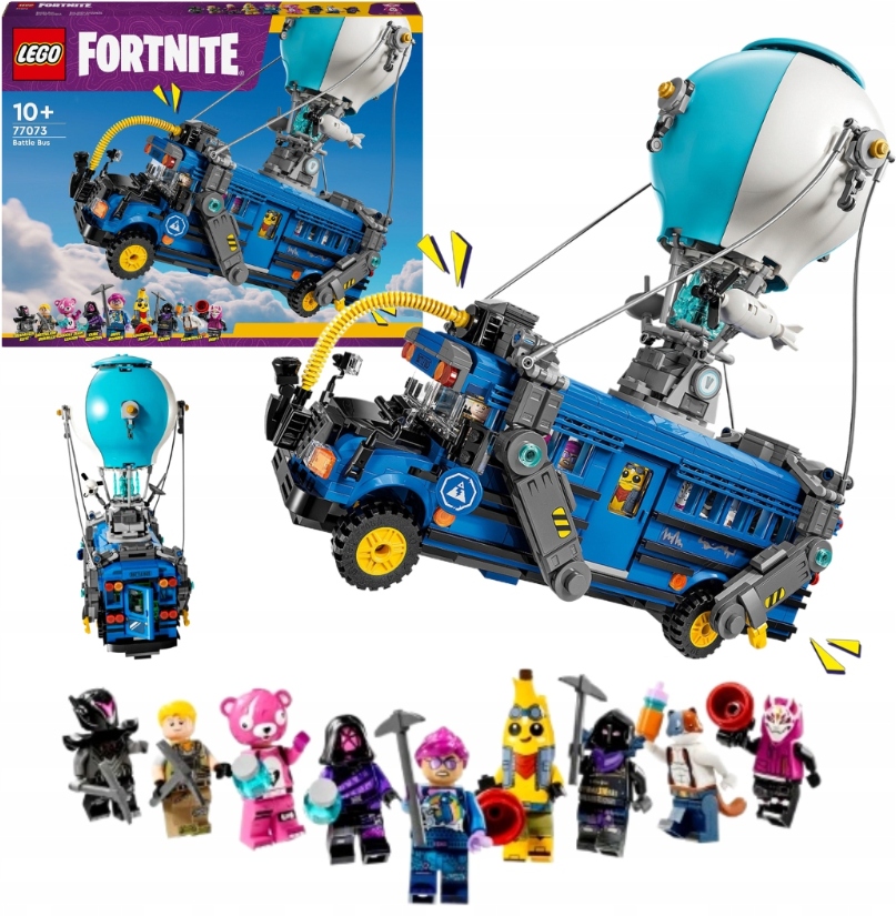 Lego Fortnite Bus Bojowy Figurki Fortnajt Banan Mini Autobus Zestaw