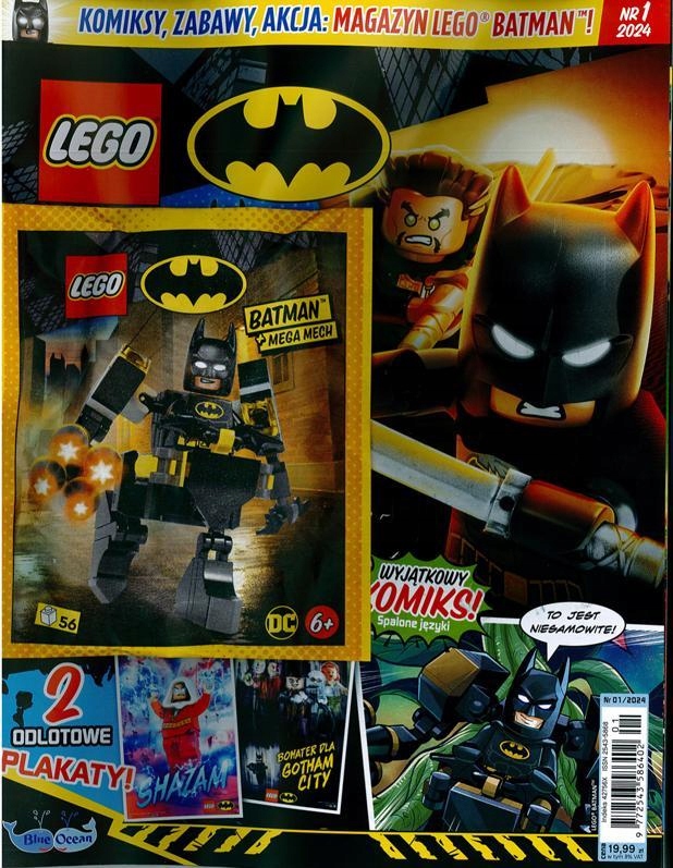 LEGO BATMAN 1/2024 + BATMAN I MEGA MECH (15106723448) | Czasopismo Allegro