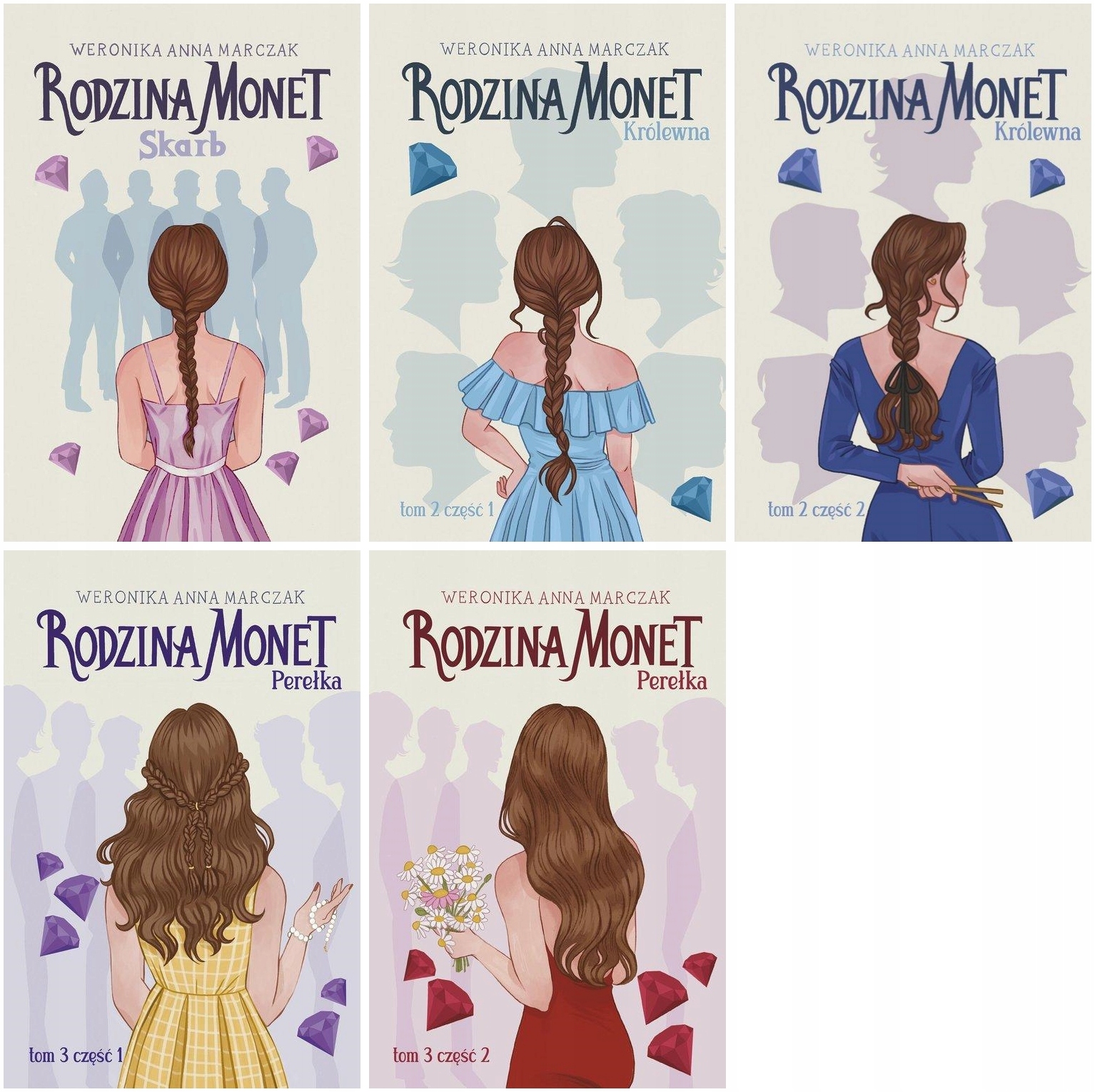 Rodzina Monet tomy 1-5 Weronika Marczak