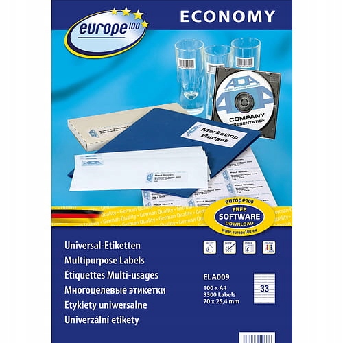 

Etykiety Uniwersalne By Avery 70x25,4 Mm Ela009