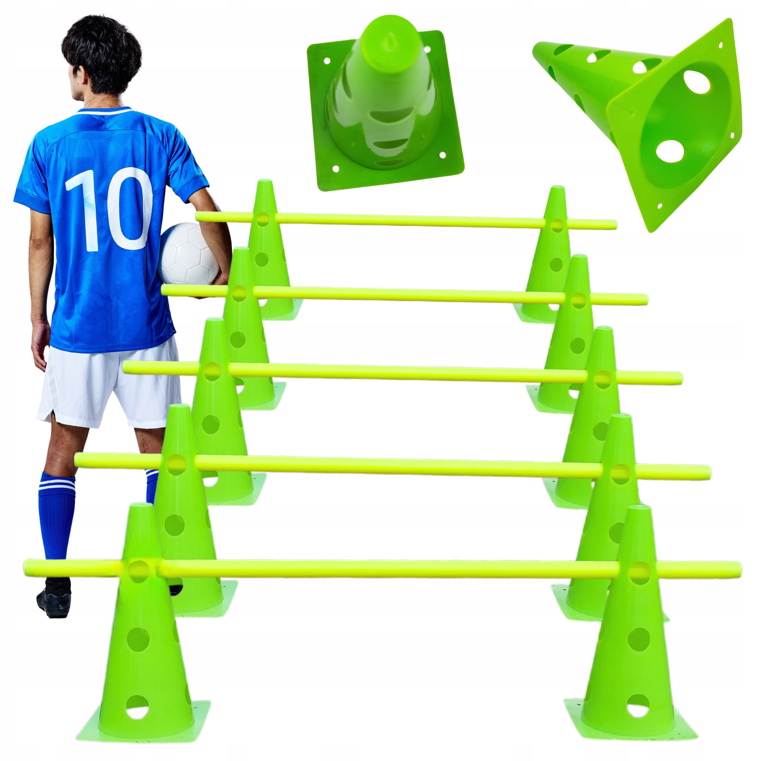 Zestaw Treningowy Piłkarski Koordynacyjny – Pachołki, Tyczki Profesjonalny