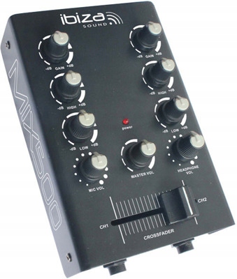 Kompaktowy Mikser 2-kanałowy dla DJ-a CROSSFADER Stan opakowania oryginalne