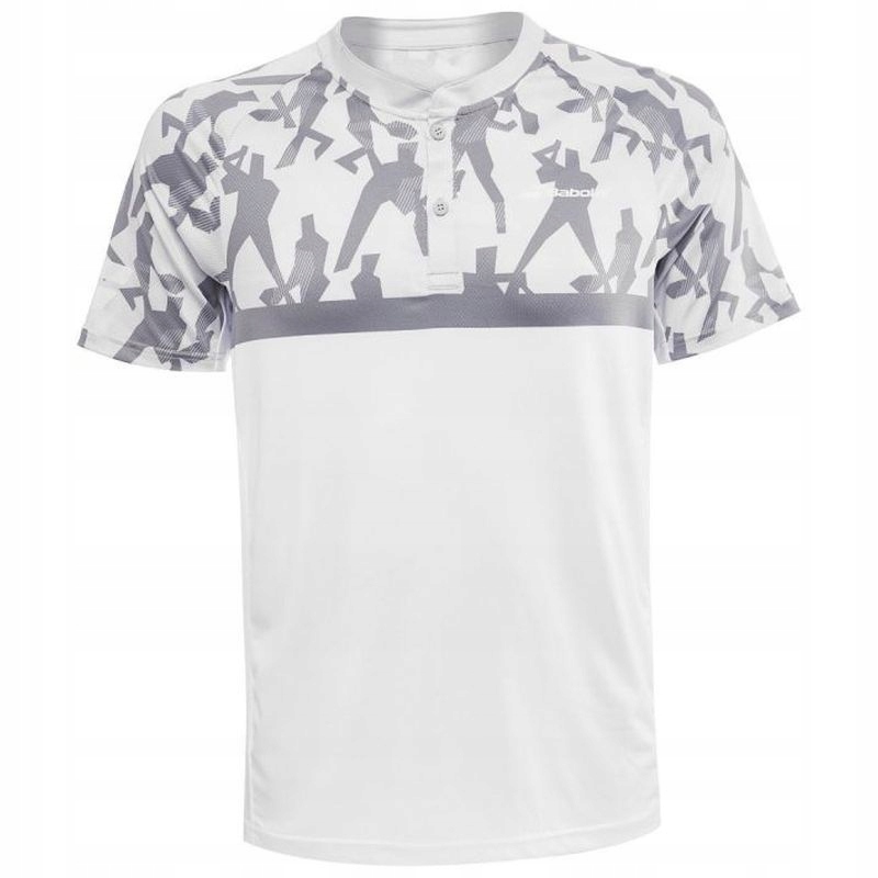 Tričko Babolat Compete Polo Men White/grey M