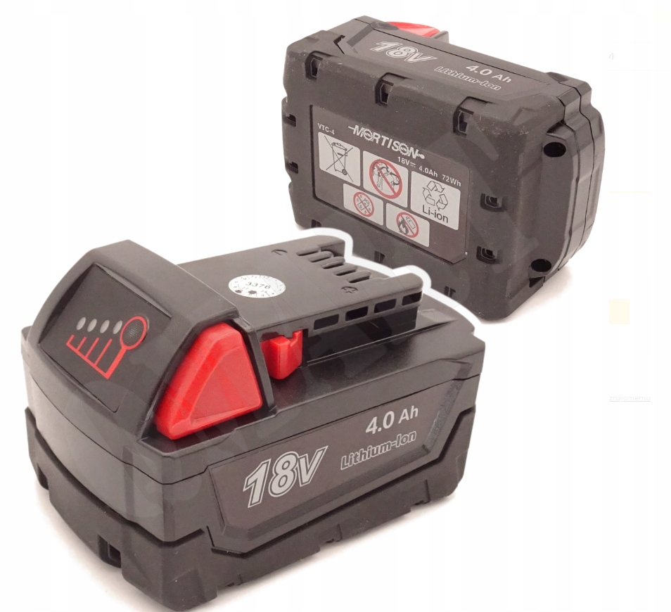 Akumulator Li-Ion Mortison 18 V 5 Ah zamiennik do Milwaukee M18B5 18V