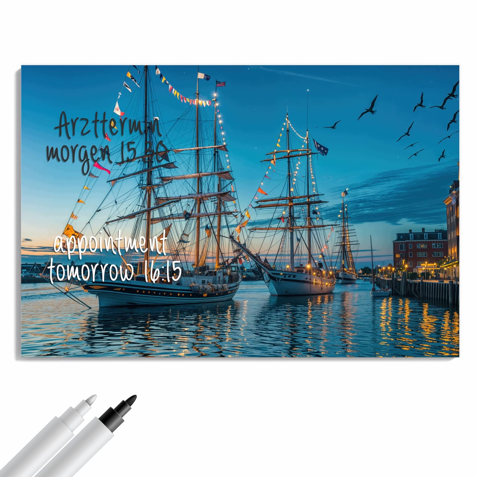 Magnetická tabule Statki Port 60 × 40 cm