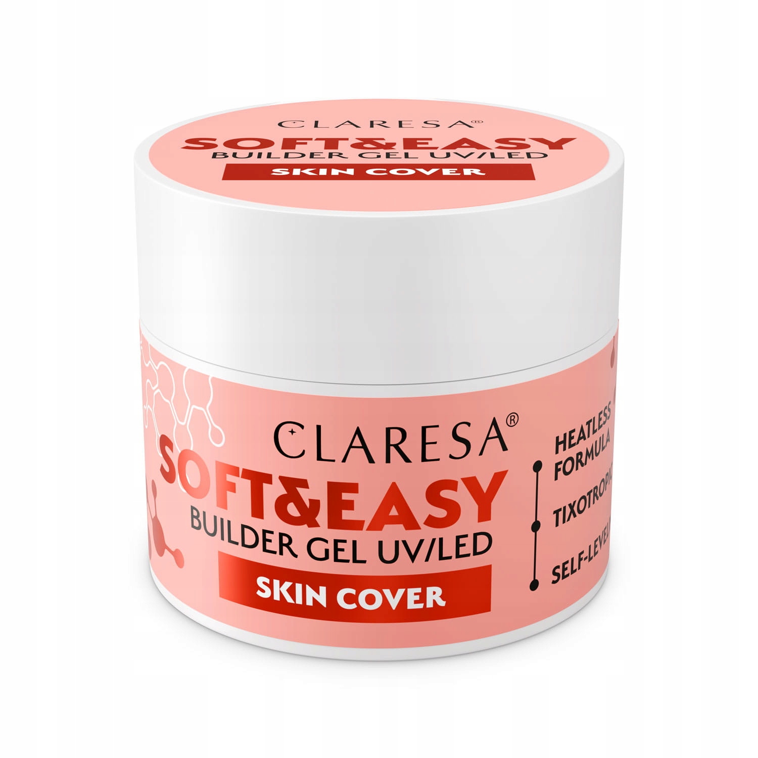 Claresa Stavební gel Soft&Easy Skin cover 90 g Středně teplý béžový s příměsí