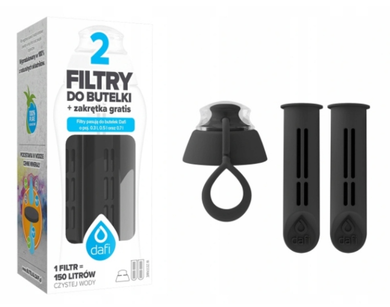 

Wkład filtrujący Dafi 2szt z nakrętką czarna