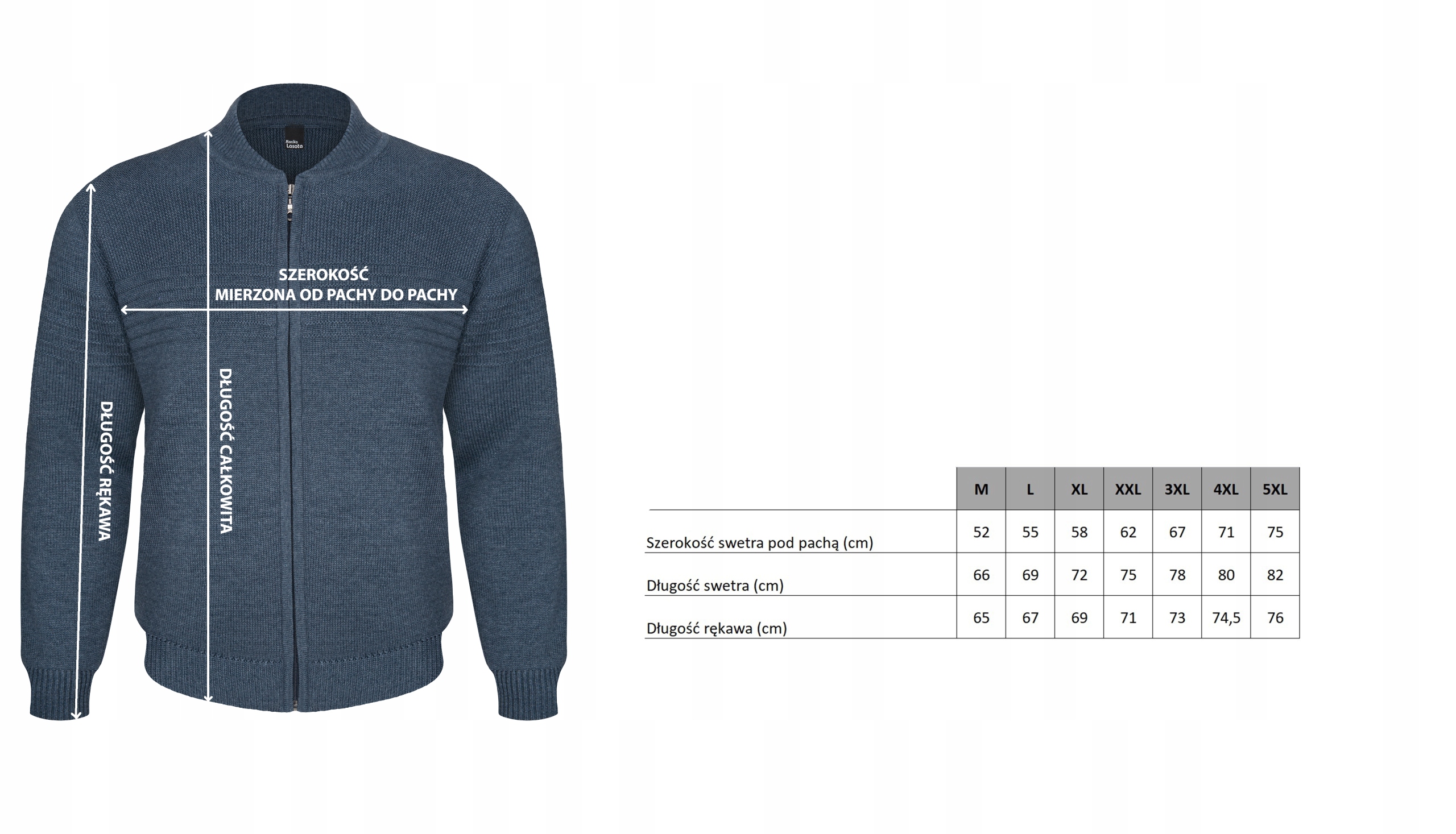 ROZPINANY SWETER MĘSKI - BEŻOWY XXL Rozmiar XXL