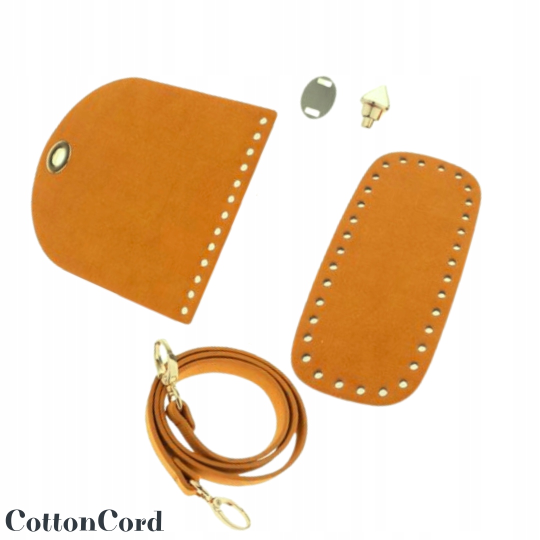 Sada na výrobu kabelky z ekokůže Hořčicová Zlatá