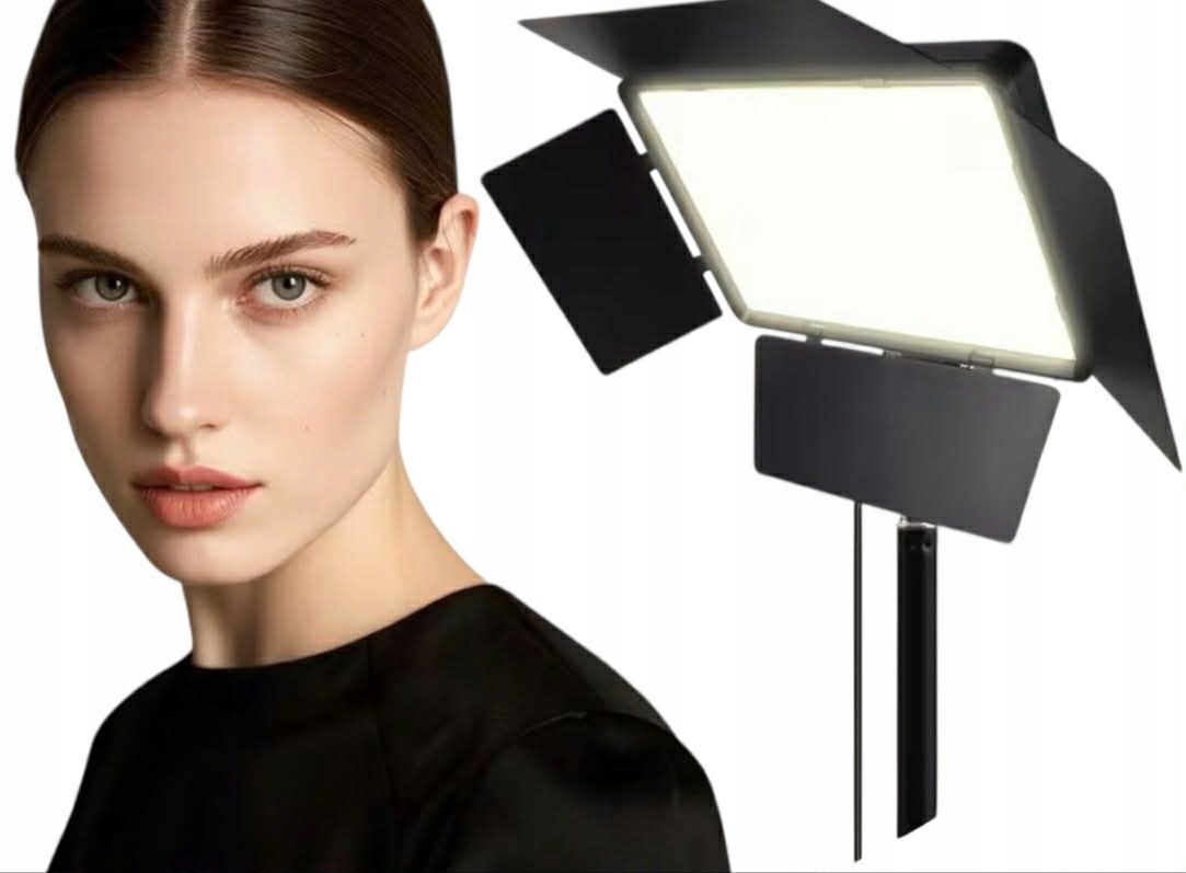 Profesjonalna Lampa Studyjna Do Zdjęć Panel Led Solidny Statyw 210 CM