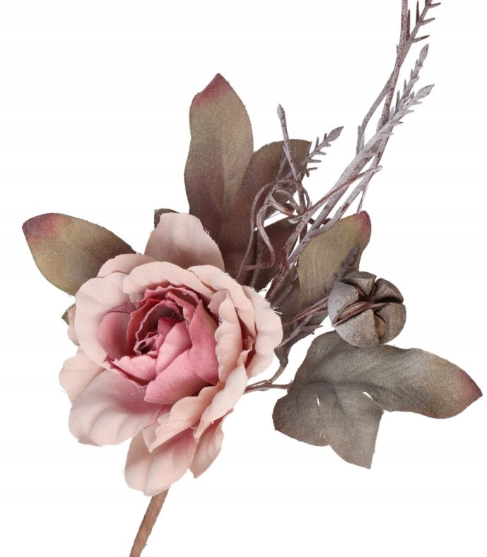 RÓŻA NA PIKU GAŁĄZKA DEKORACYJNA SZTUCZNE KWIATY