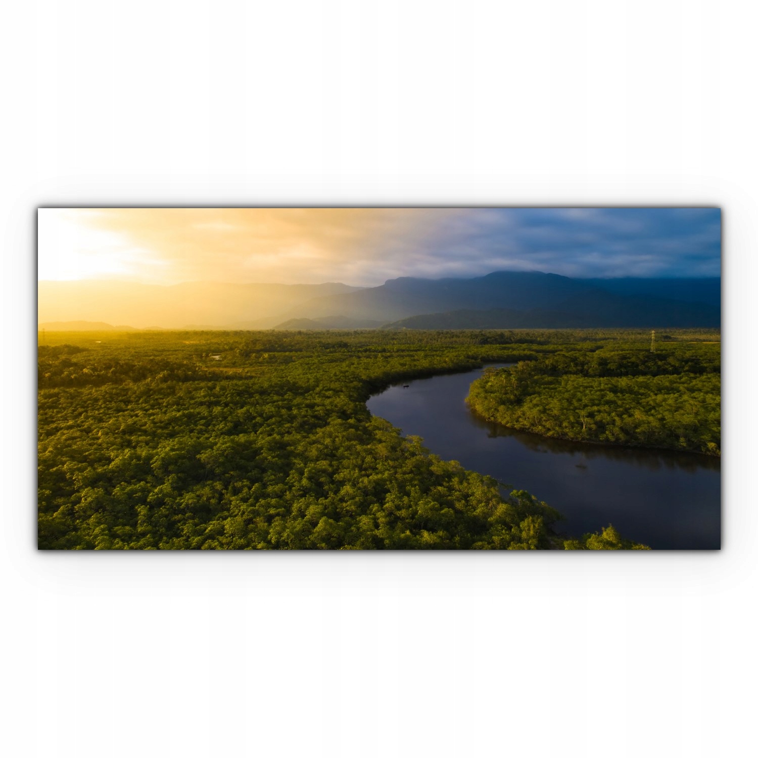 

Obraz Canvas dekoracja 120x60 Rzeka Las Krajobraz