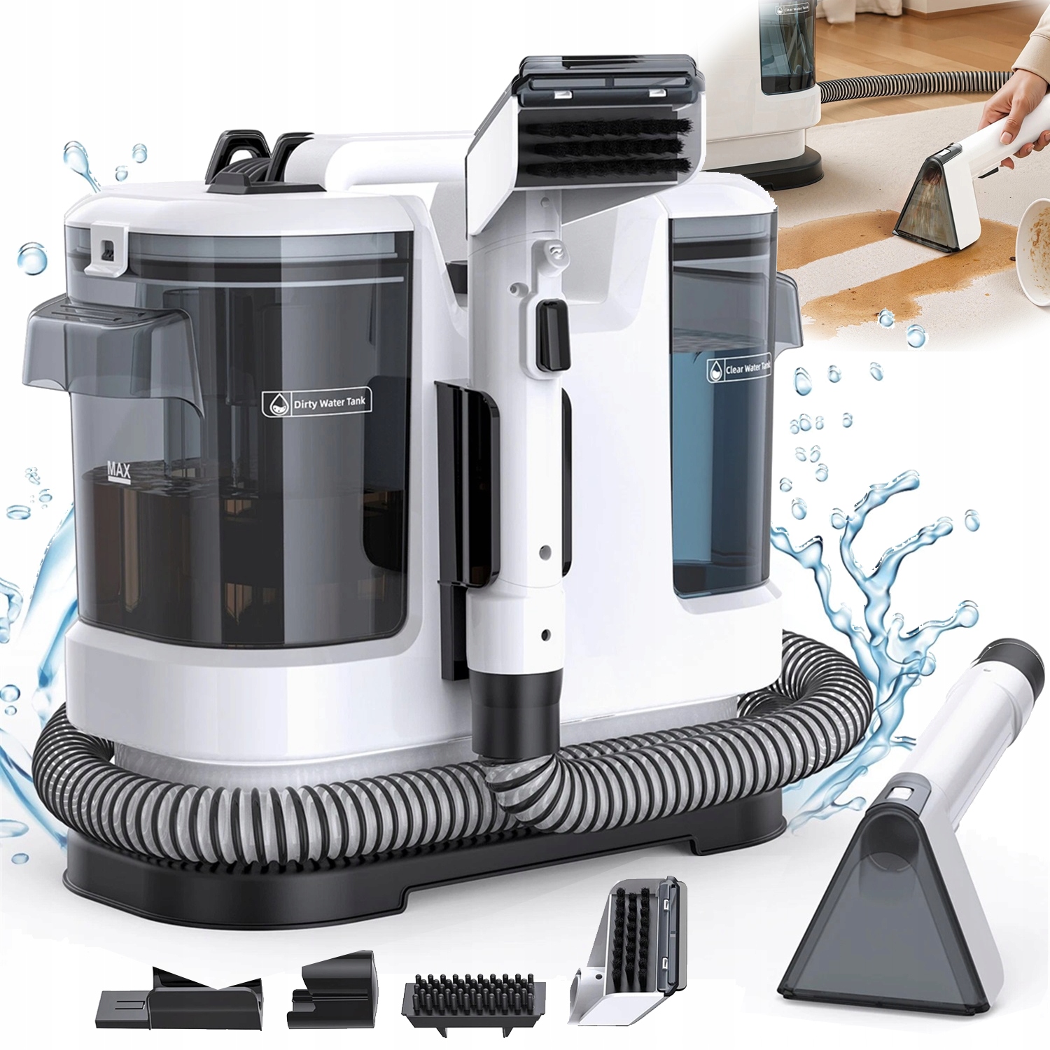 Vysavač 450W 12KPA 1.8L Na Koberce Čalounění Gaučů