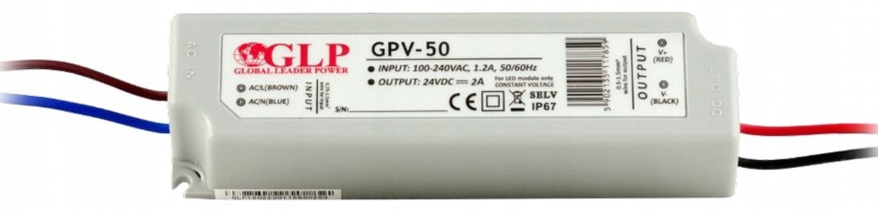 

Transformator Led Hermetyczny IP67 24V 48W 2A 50W