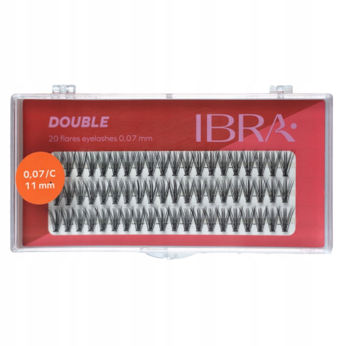 

Ibra ,Kępki rzęs double, knot-free 11mm