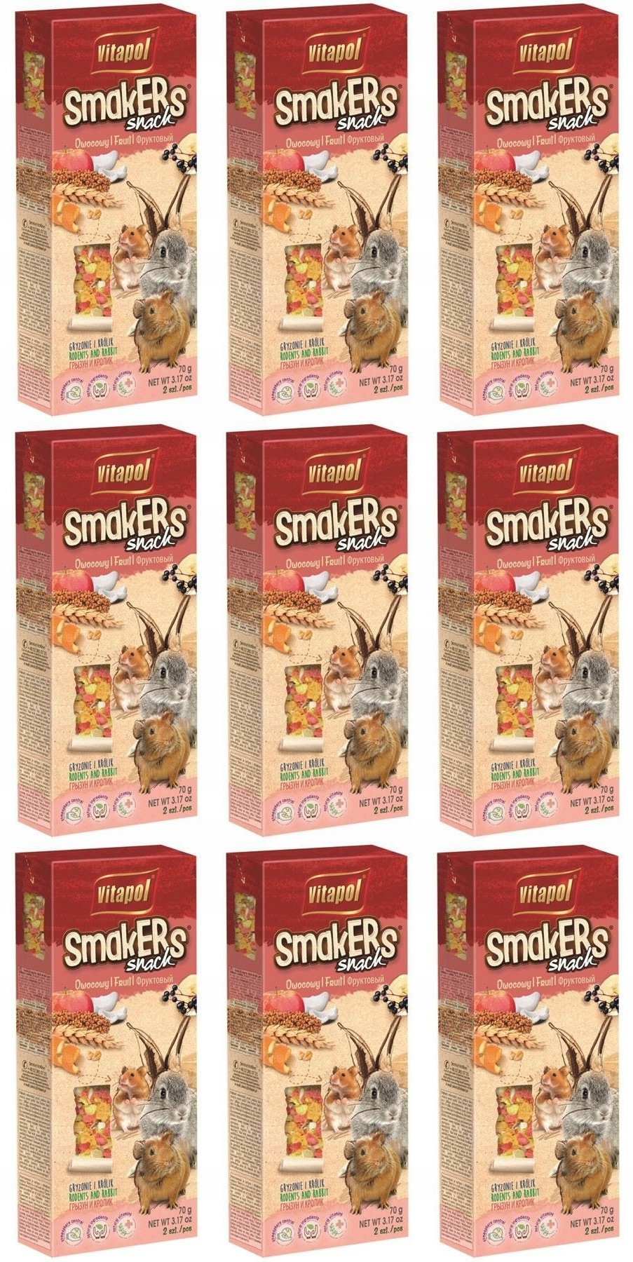 Levně Vitapol pamlsky tyčinky 90 g křeček , králík 9 ks