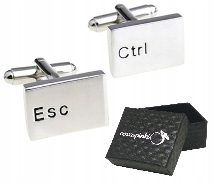 

Spinki do mankietów Ctrl Esc klawisze