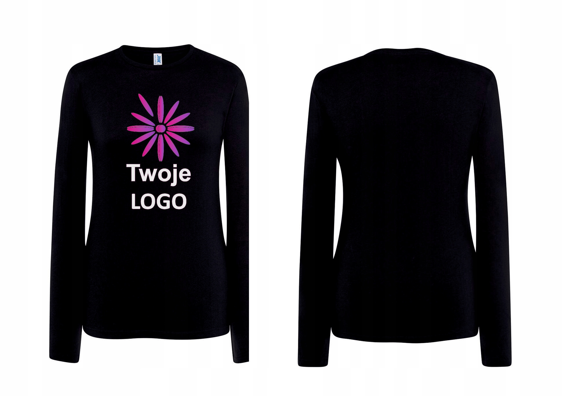 Koszulka damska Długi Rękaw Twój NADRUK A4 long Kod producenta DR20240207