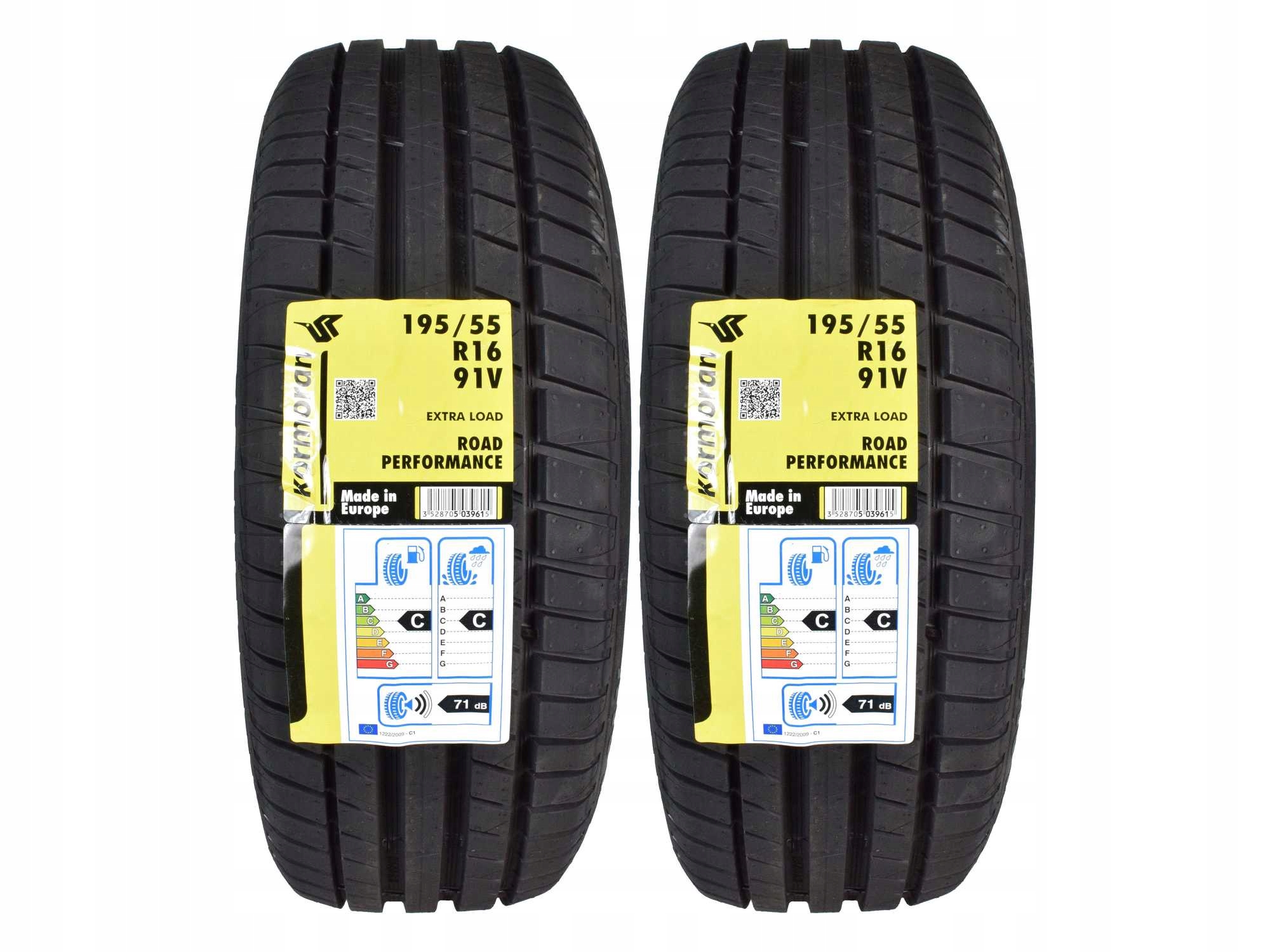 

2 Opony letnie 195/55R16 Kormoran Road Performance