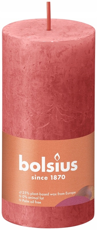 

Bolsius Świeca Rustic Shine 100/50 Kwiatowy Róż