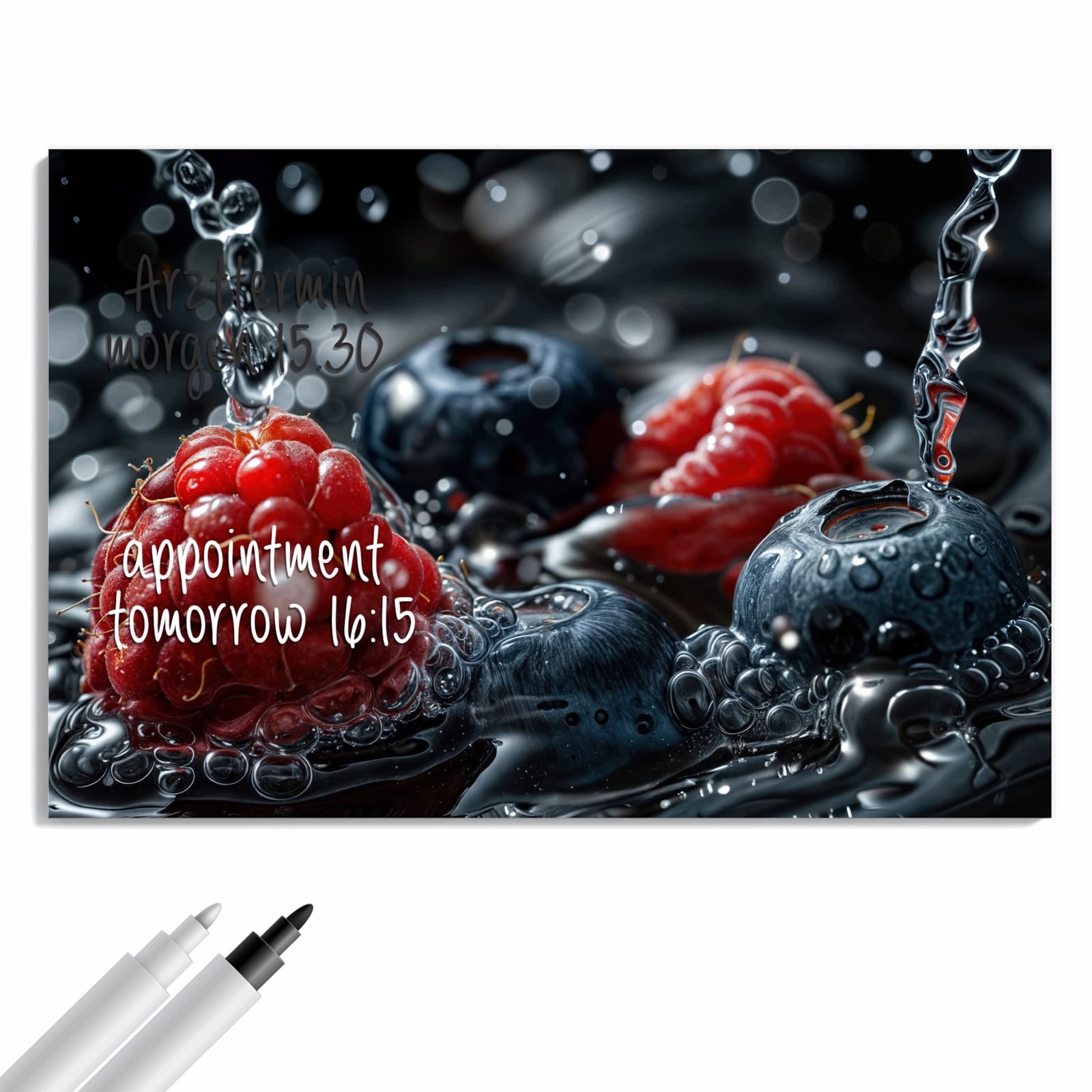 Magnetická tabule Ovoce Voda 90 × 60 cm