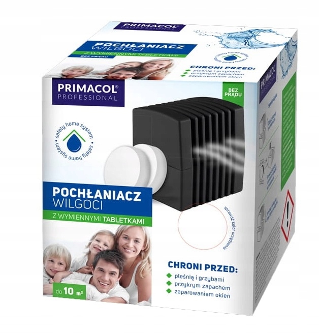 POCHŁANIACZ WILGOCI Z WYMIENNĄ TABLETKĄ GRAFITOWY