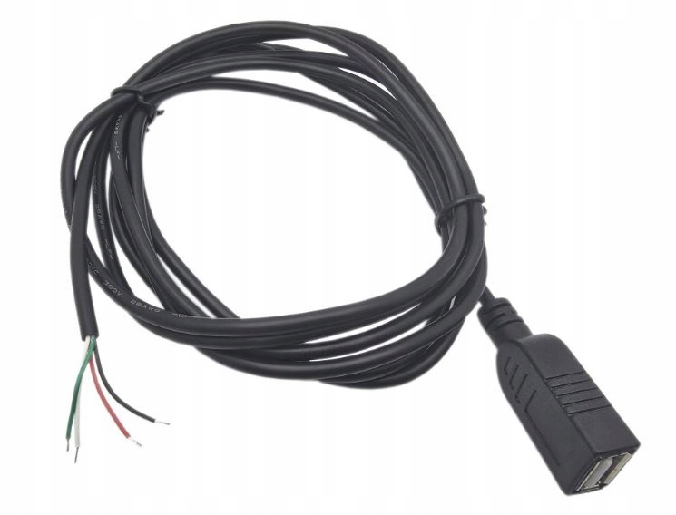 Gniazdo USB TYP A z przewodem 100cm 4PIN