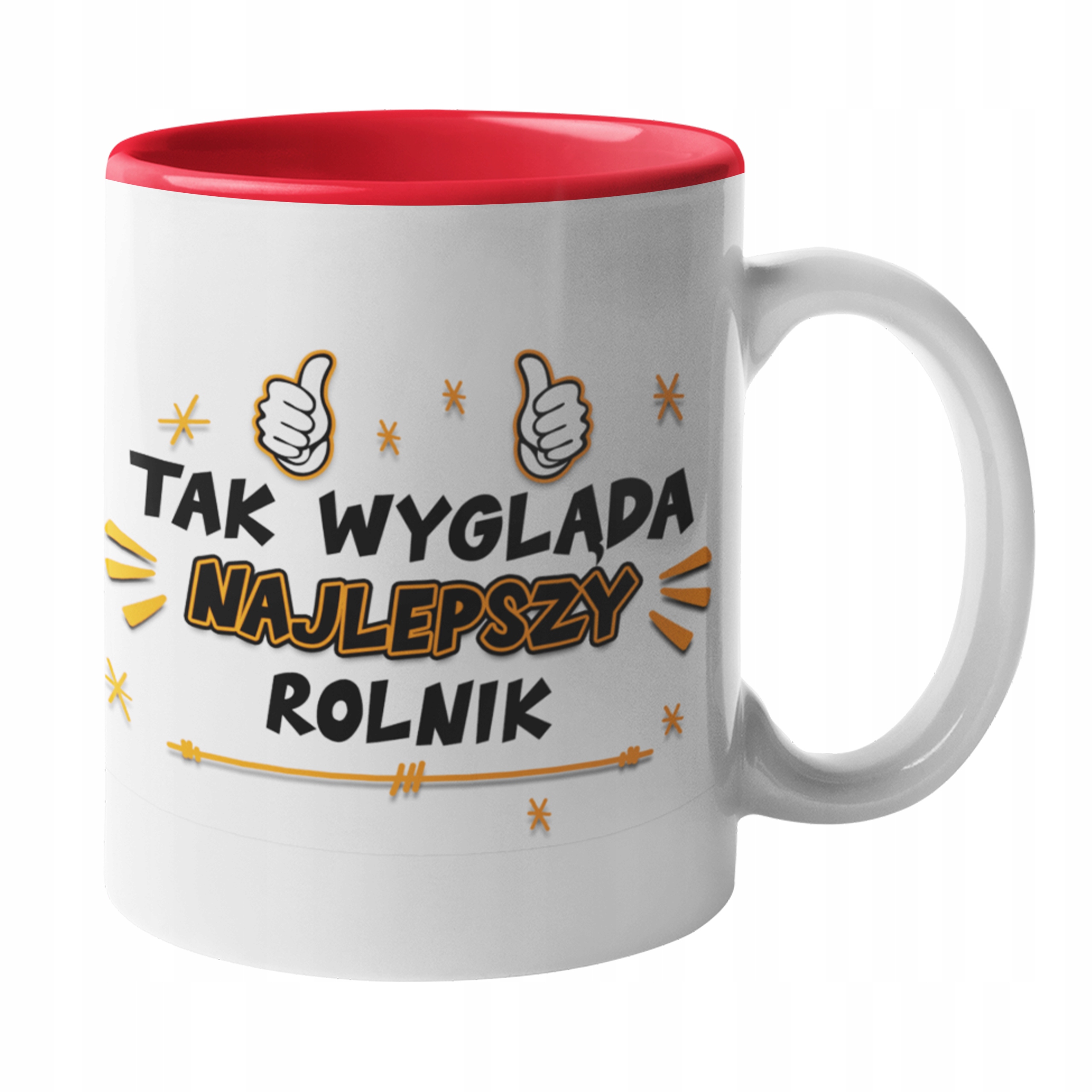 

Kubek dla Rolnika Farmera czerwony farmer