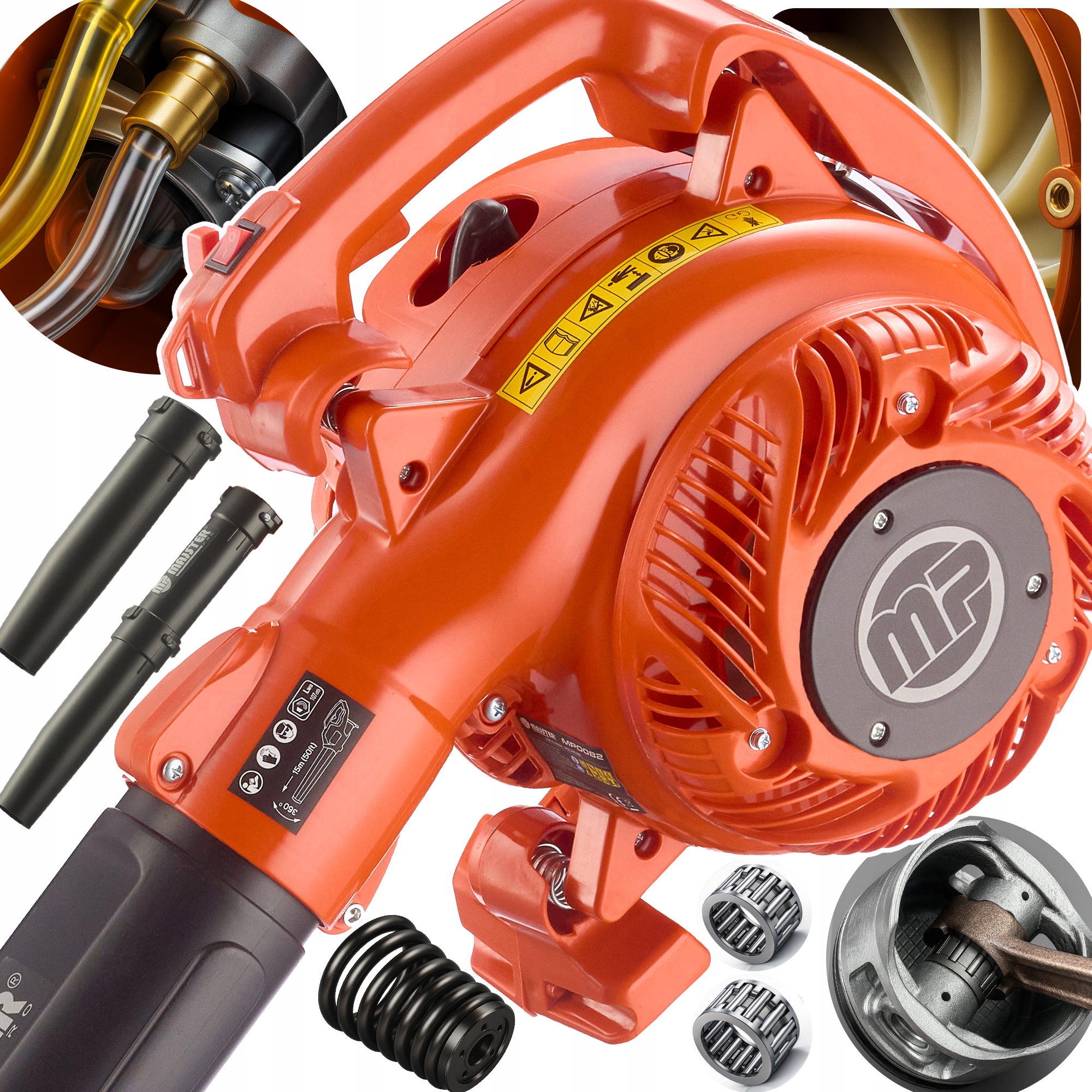 Benzínový Foukač Na Listí, Trávu A Trávy 3,5 Km 370 km/h MP0082