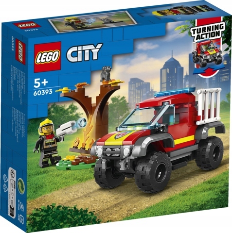 LEGO CITY WÓZ STRAŻACKI STRAŻ POŻARNA STRAŻAK 3w1 Liczba elementów 97 szt.