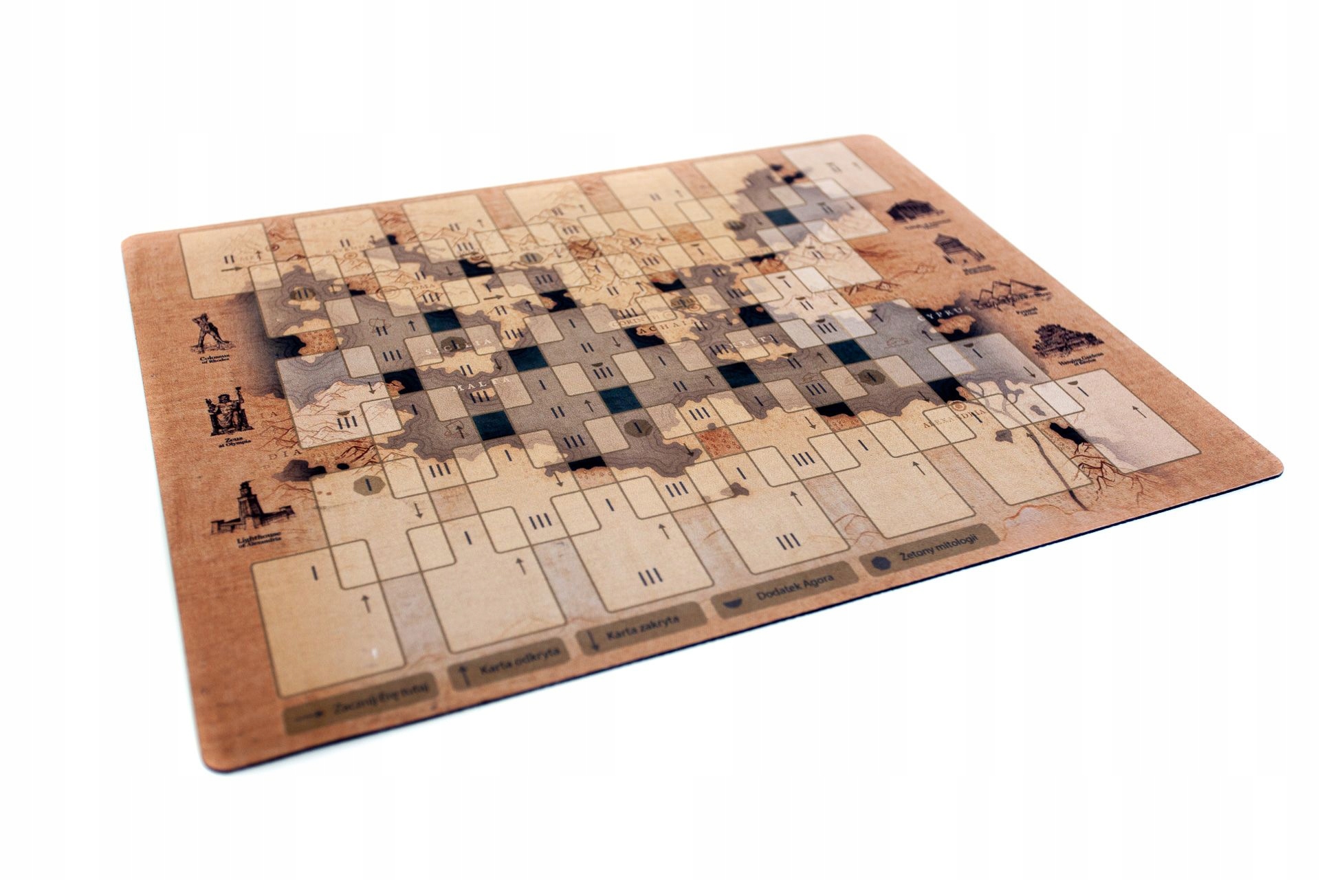 MATA GUMOWA DO GRY 7 CUDÓW ŚWIATA - POJEDYNEK 46X36 CM PL