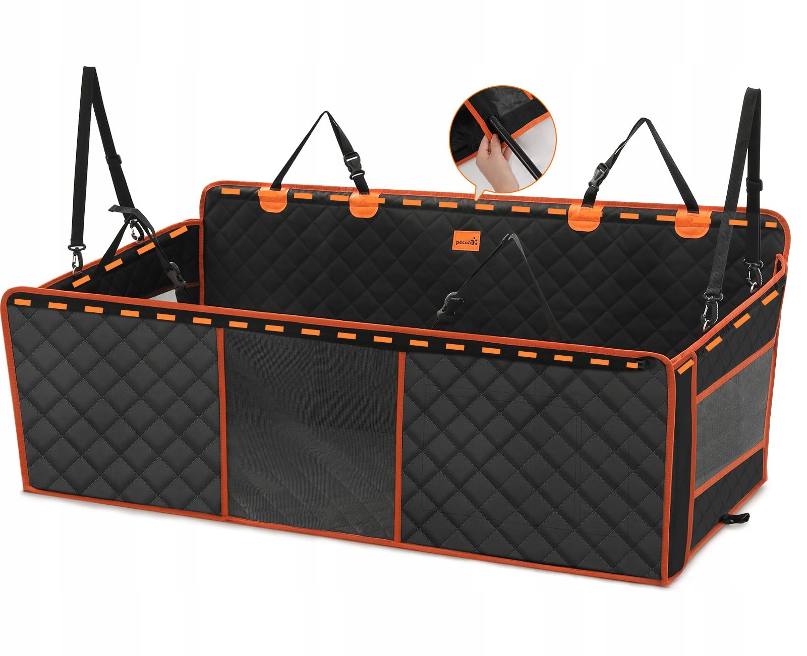 PECUTE Pokrowiec Na Siedzenie Dla Psa Wodoodporny Kratzfest 135x63 cm