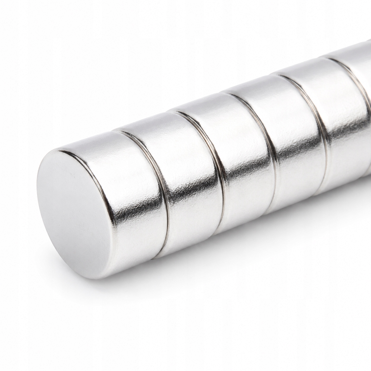 Magnet Neodymový válcový 10x5 mm N38 silný, kulatý 100 kusů