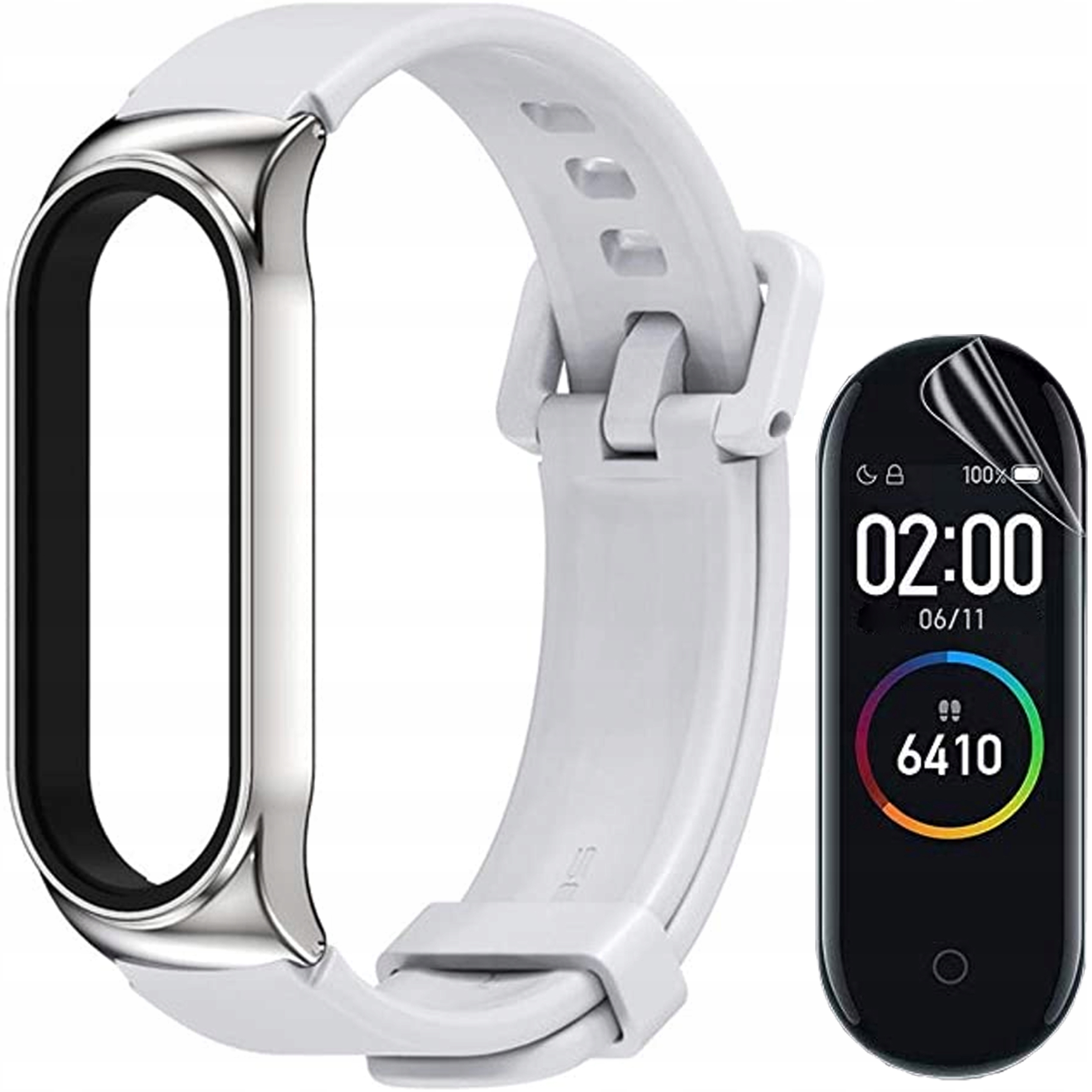 PASEK OPASKA do Xiaomi Mi Band 3 / 4 / 5/ 6 +FOLIA Stan opakowania oryginalne