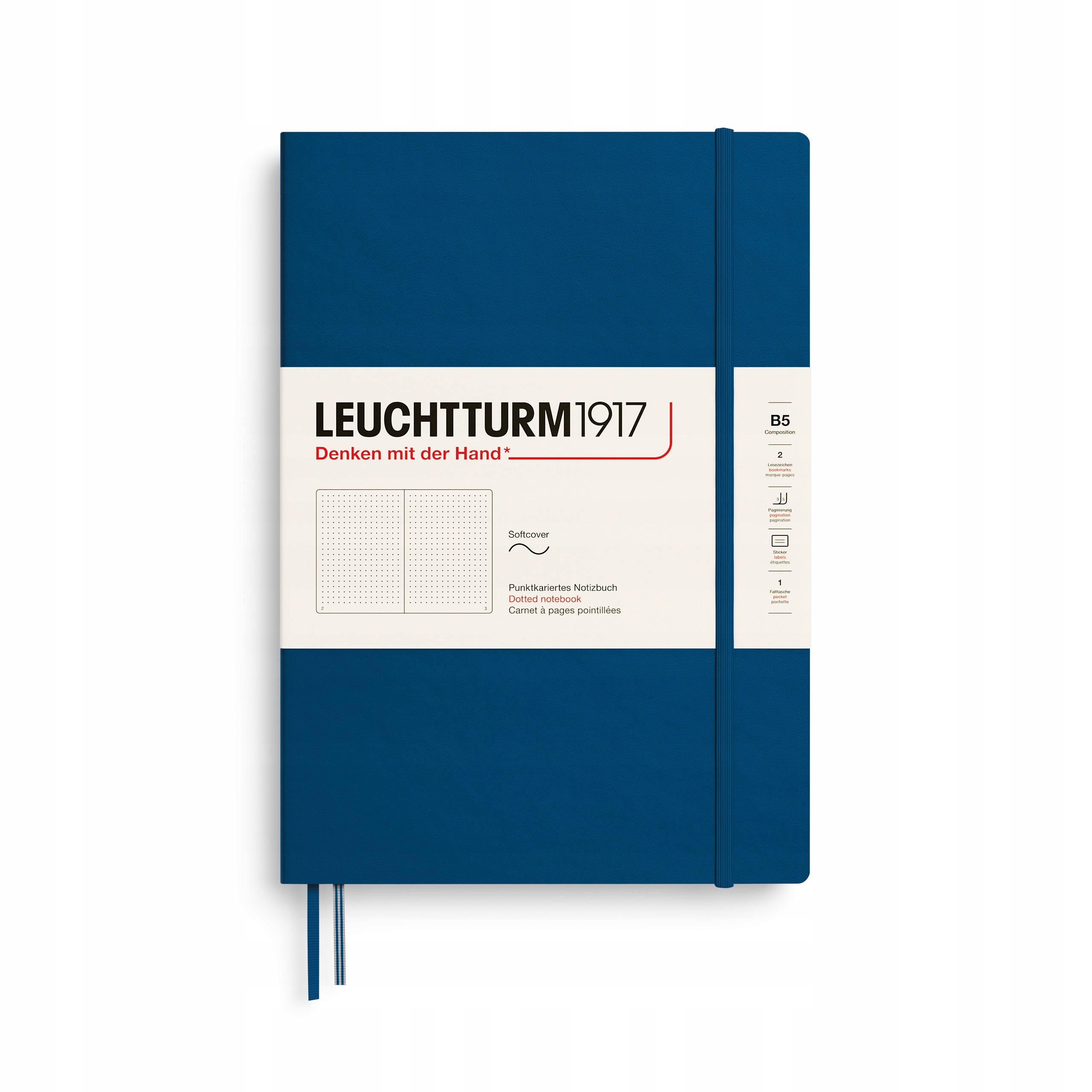 Notatnik Leuchtturm1917 Composition B5, kropki, Indigo