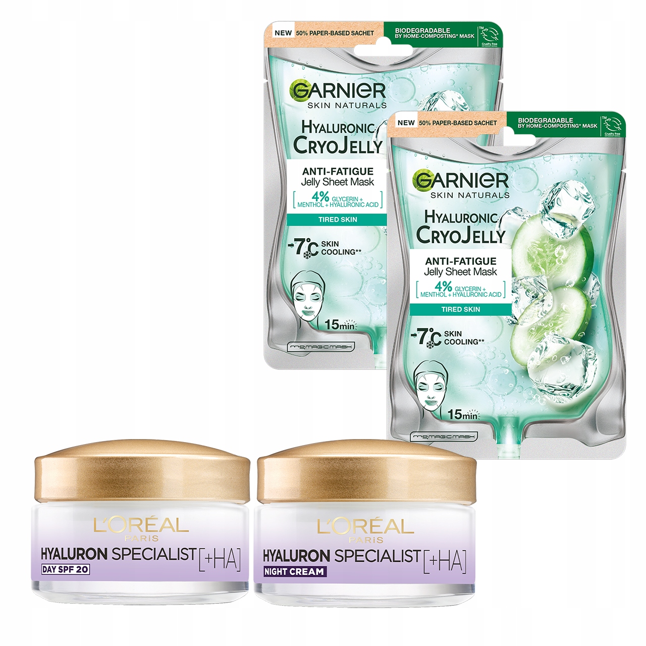 Zestaw L'Oréal Hyaluron Specialist Krem na Dzień i Noc Maska do Twarzy
