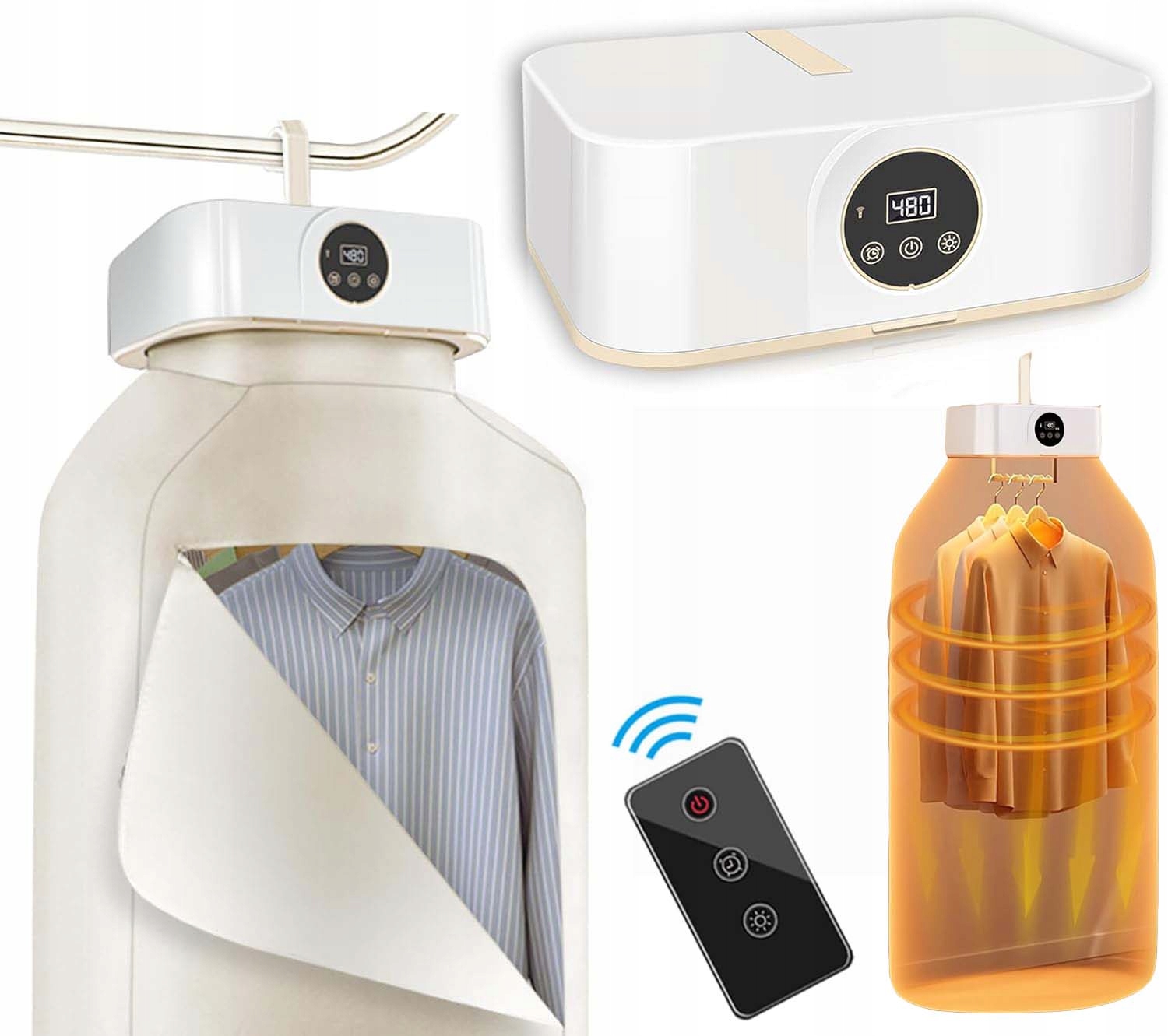 Elektrická Sušák Na Prádlo 600 W, Zatížení 10 Kg S Dálkovým Ovládáním