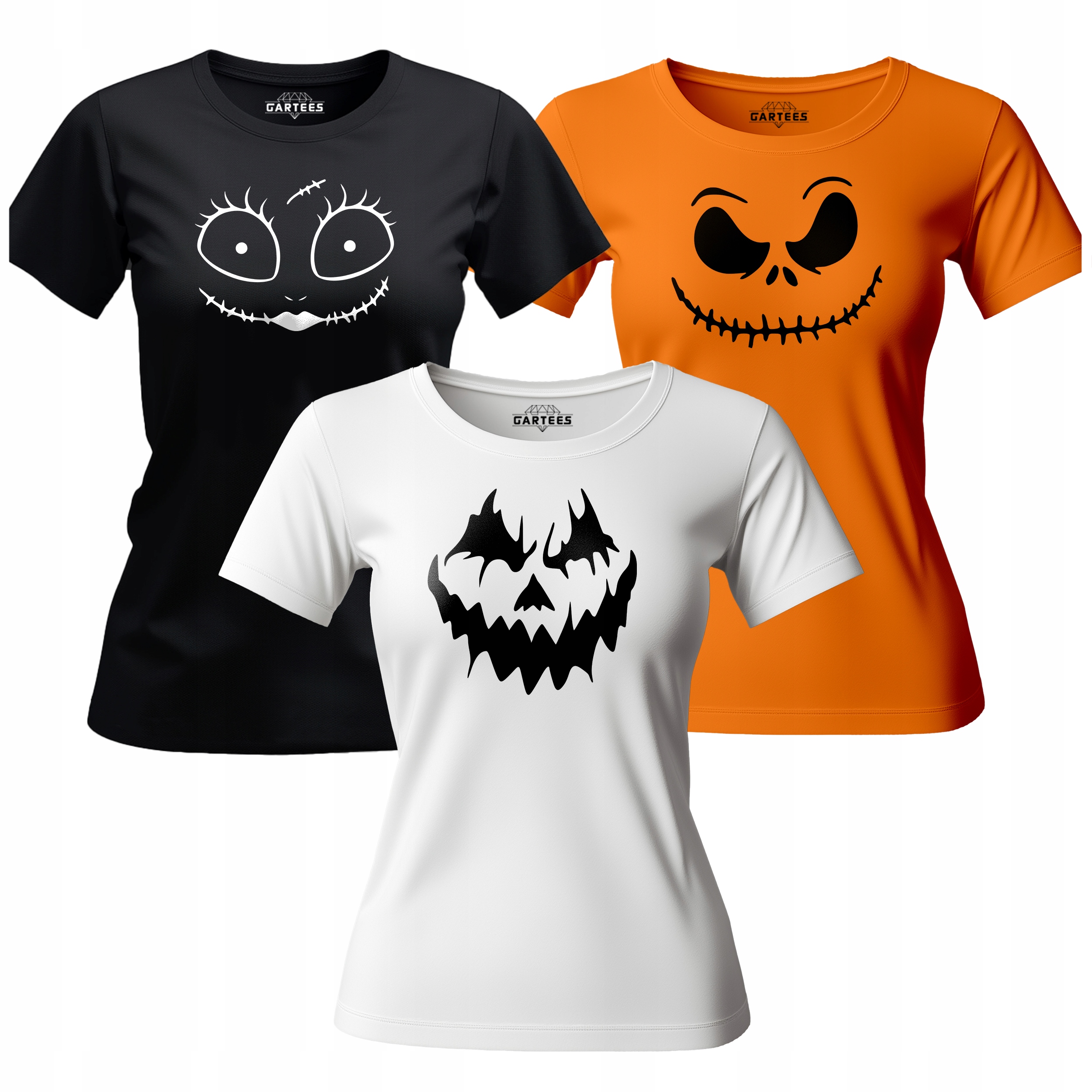 Tričko Sada Triček Na Halloween Potisk Strašidelné Tričko