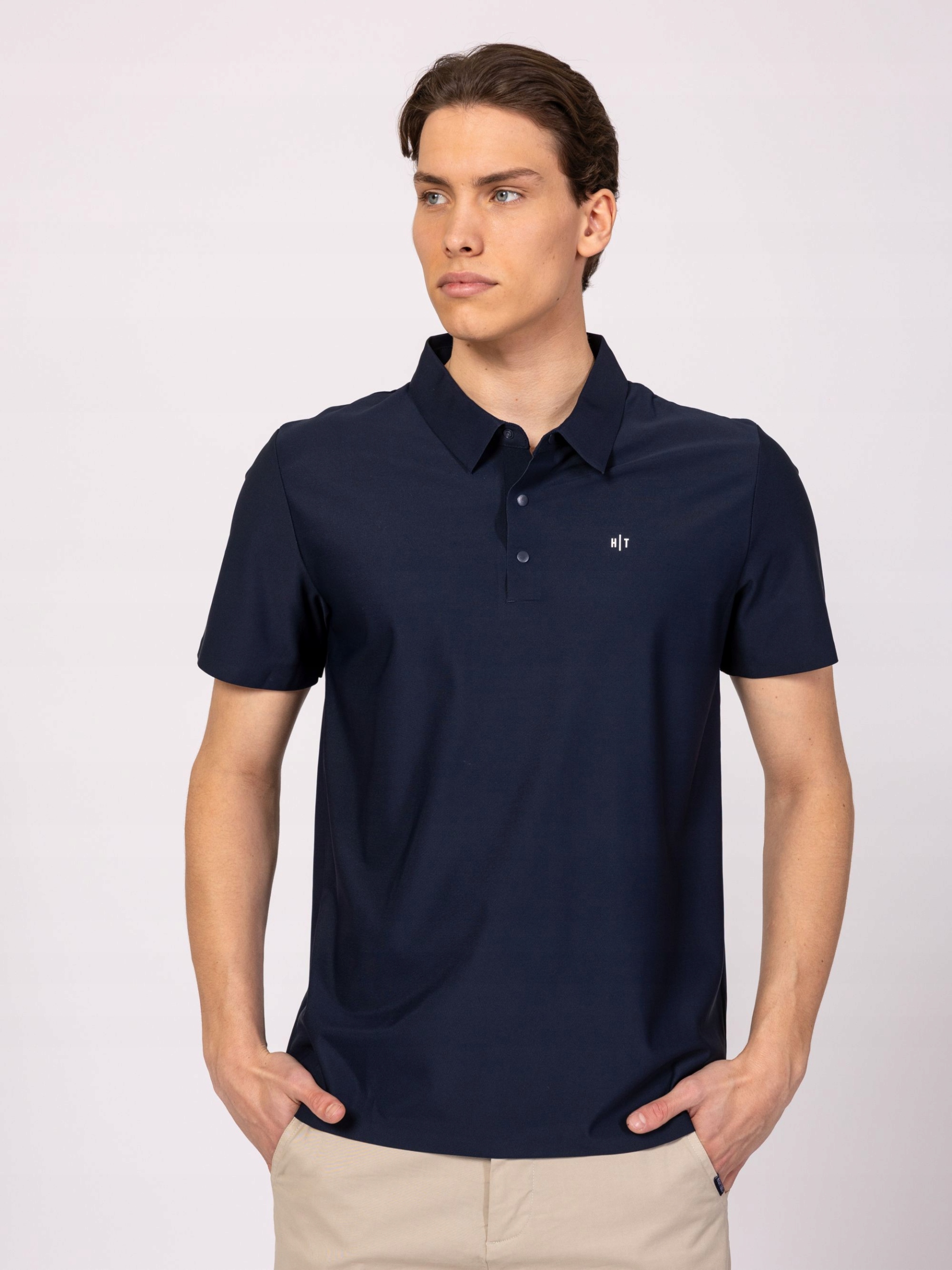 Heavy Tools Pánské Tričko Polokošile Tričko Derwin Tmavě Modré Navy L
