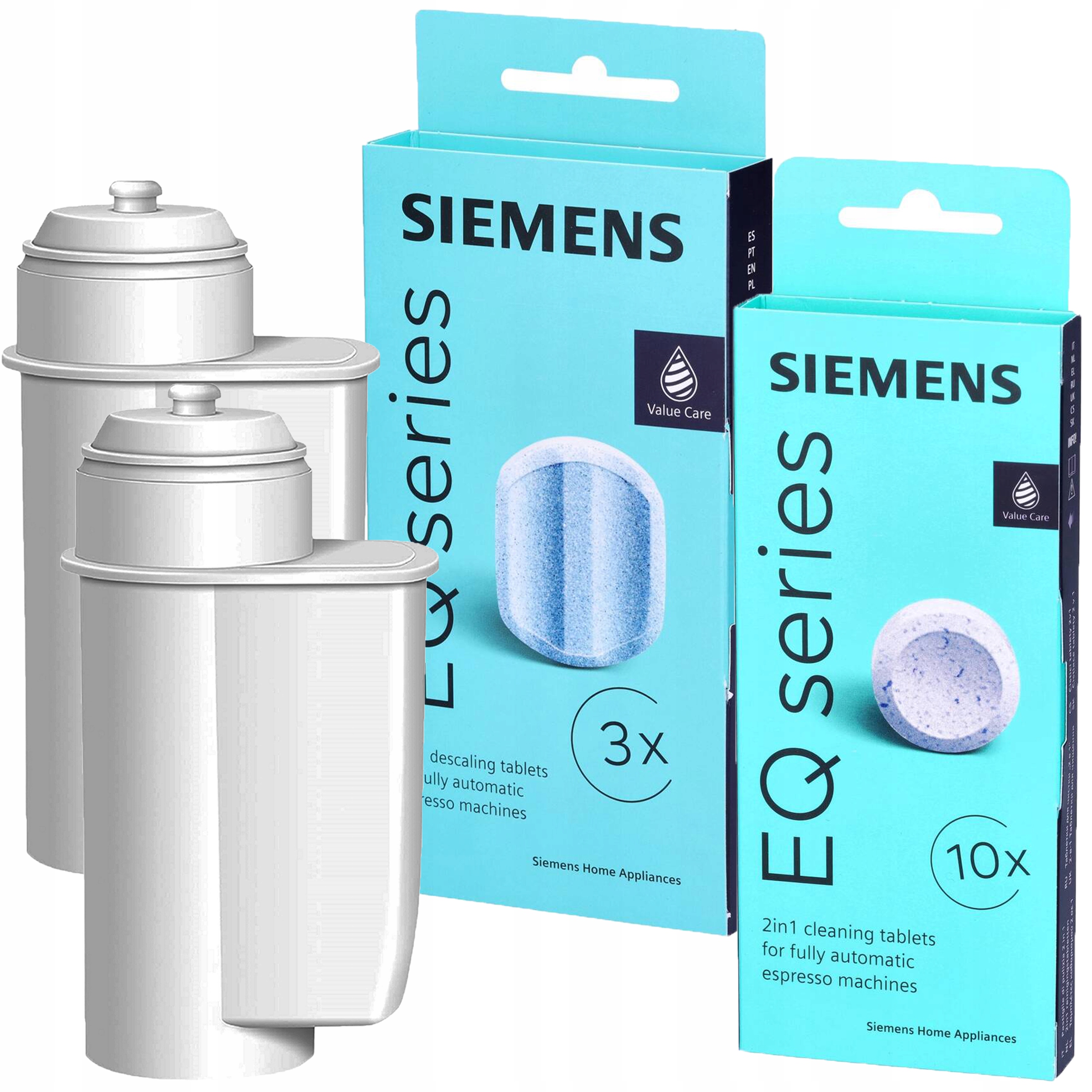 Levně Sada Siemens Tablety TZ80001+ Odvápňovač TZ80002 2x Filtr do kávovaru