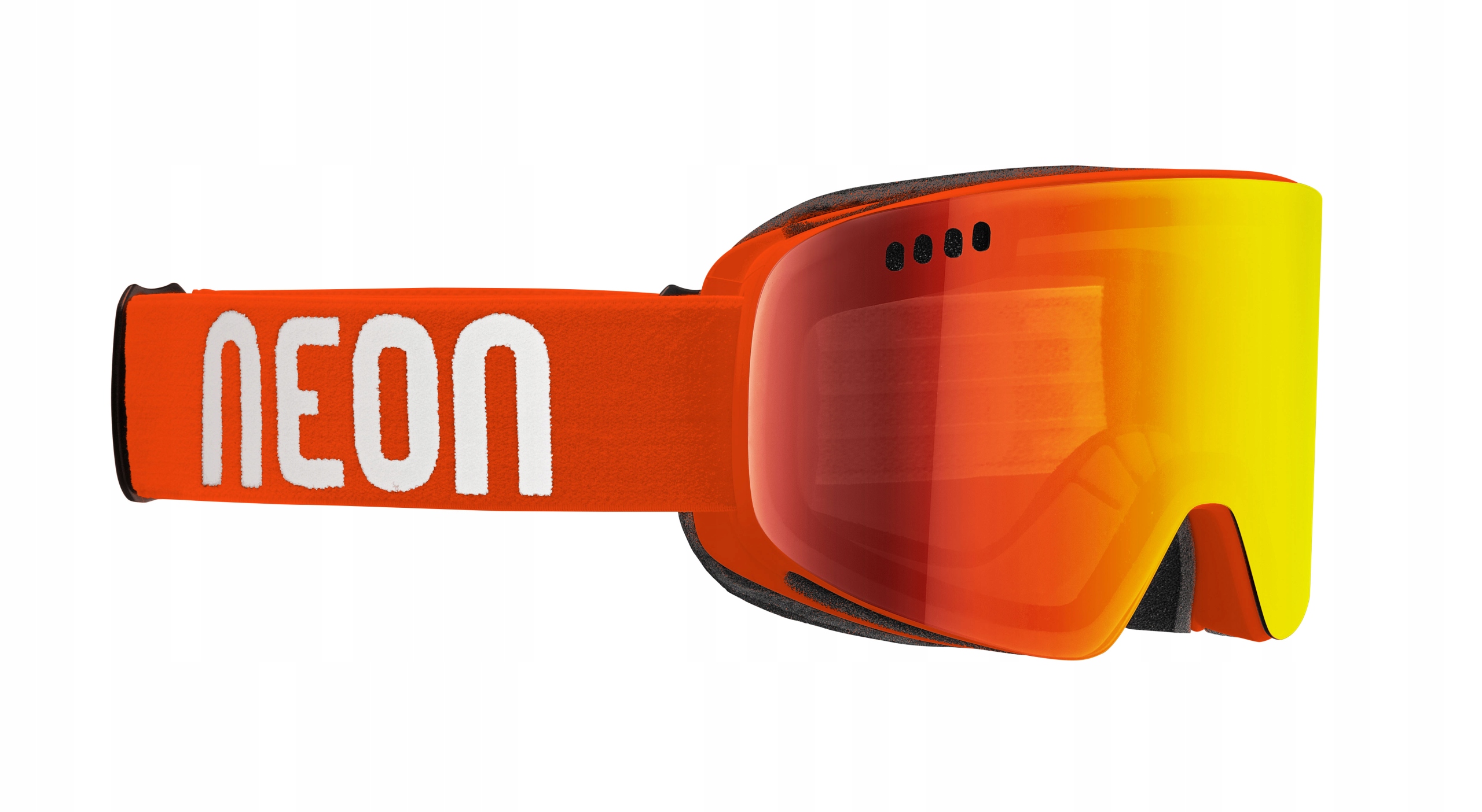 Lyžařské Brýle Neon Light Orange Mirror Red CAT3