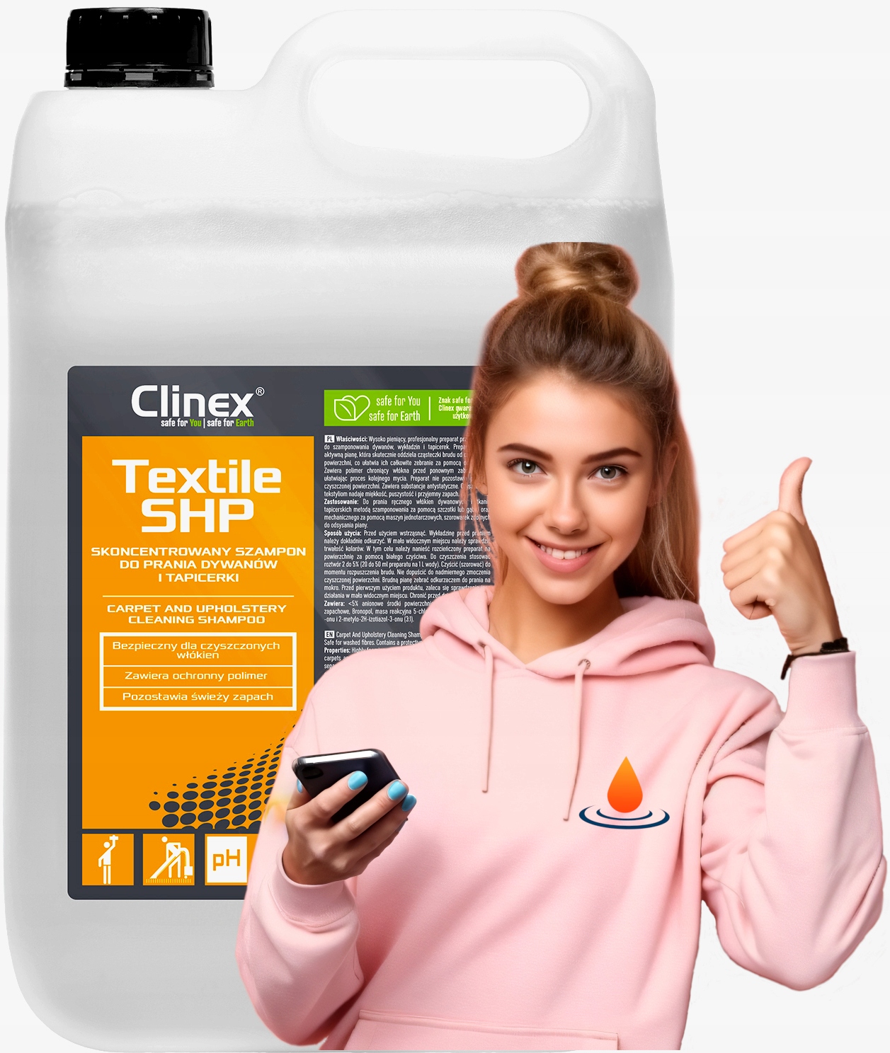 Clinex Textile SHP 5L DO PRANIA DYWANÓW TAPICERKI
