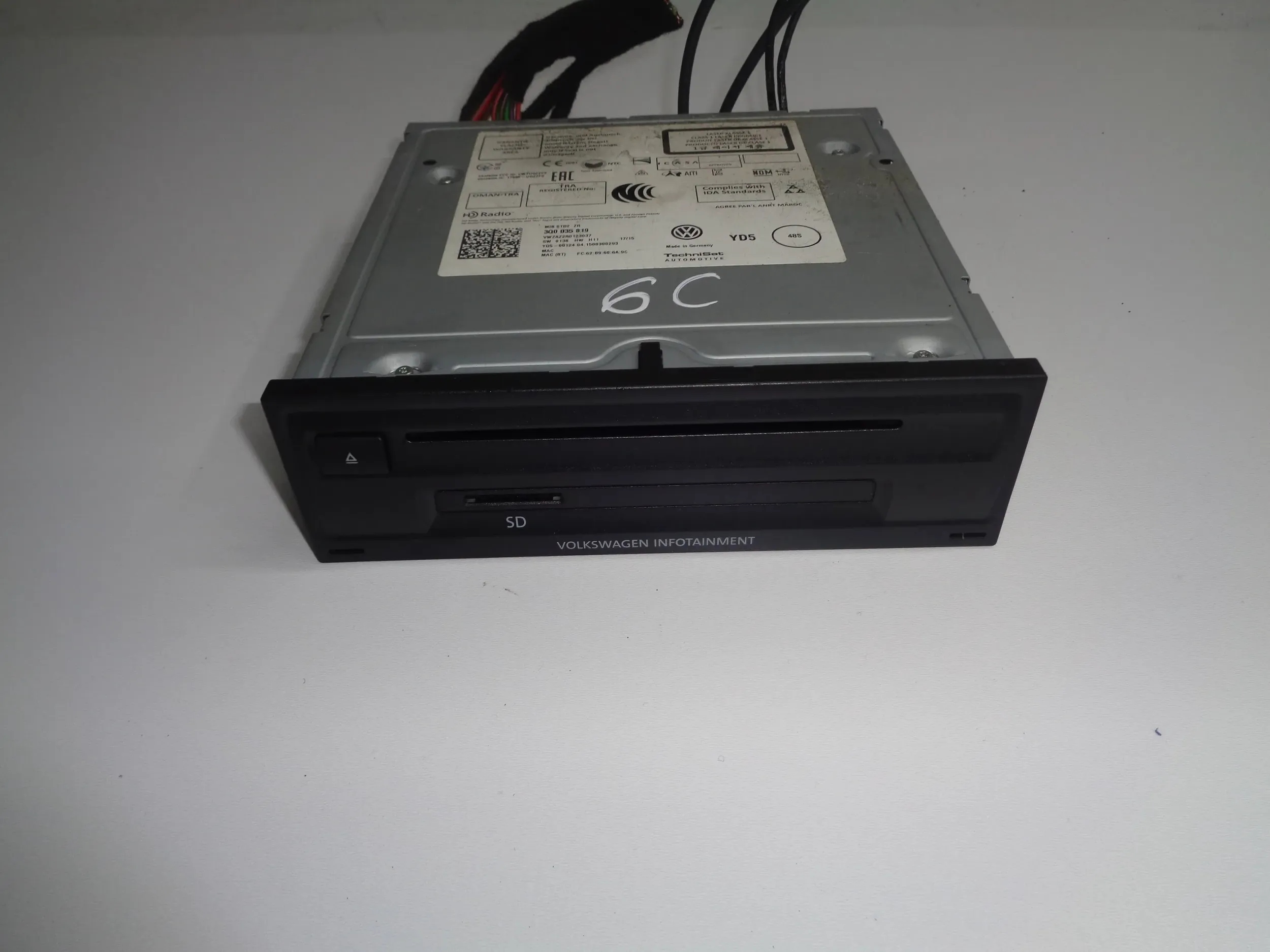 VW POLO 6C card reader SD MULTIMEDIA RADIO 14R