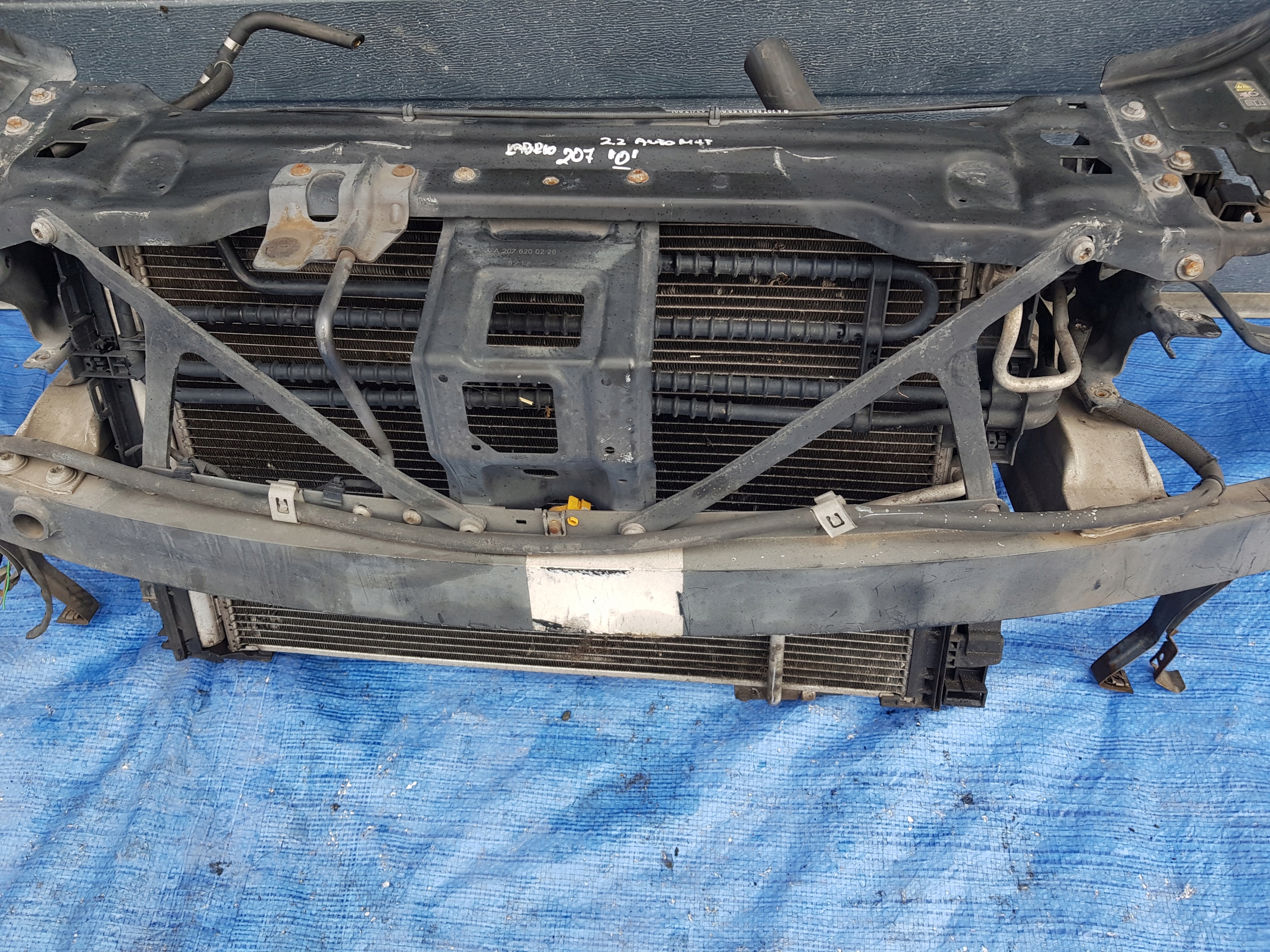 support panel for radiators radiator MERCEDES W207 2.2 CDI A207 CABRIO AUTOMAT