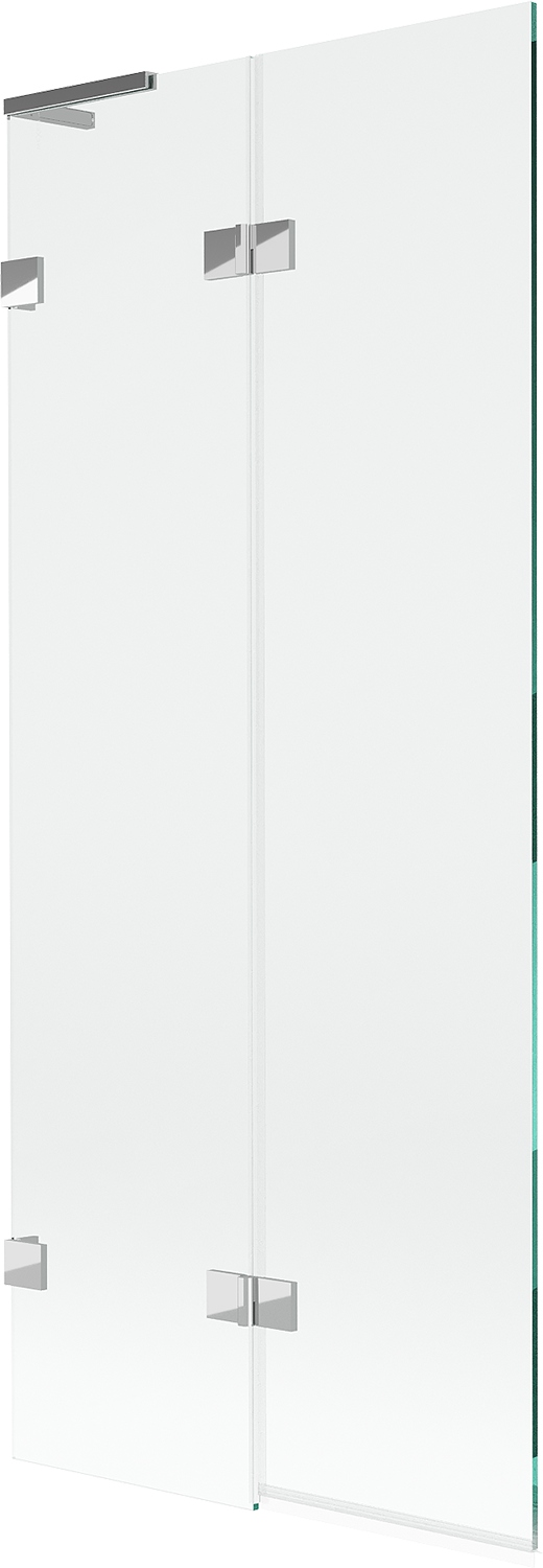 Mexen Lunar L vanová zástěna 2-dílná levá 80 x 150 cm, transparentní, chrom