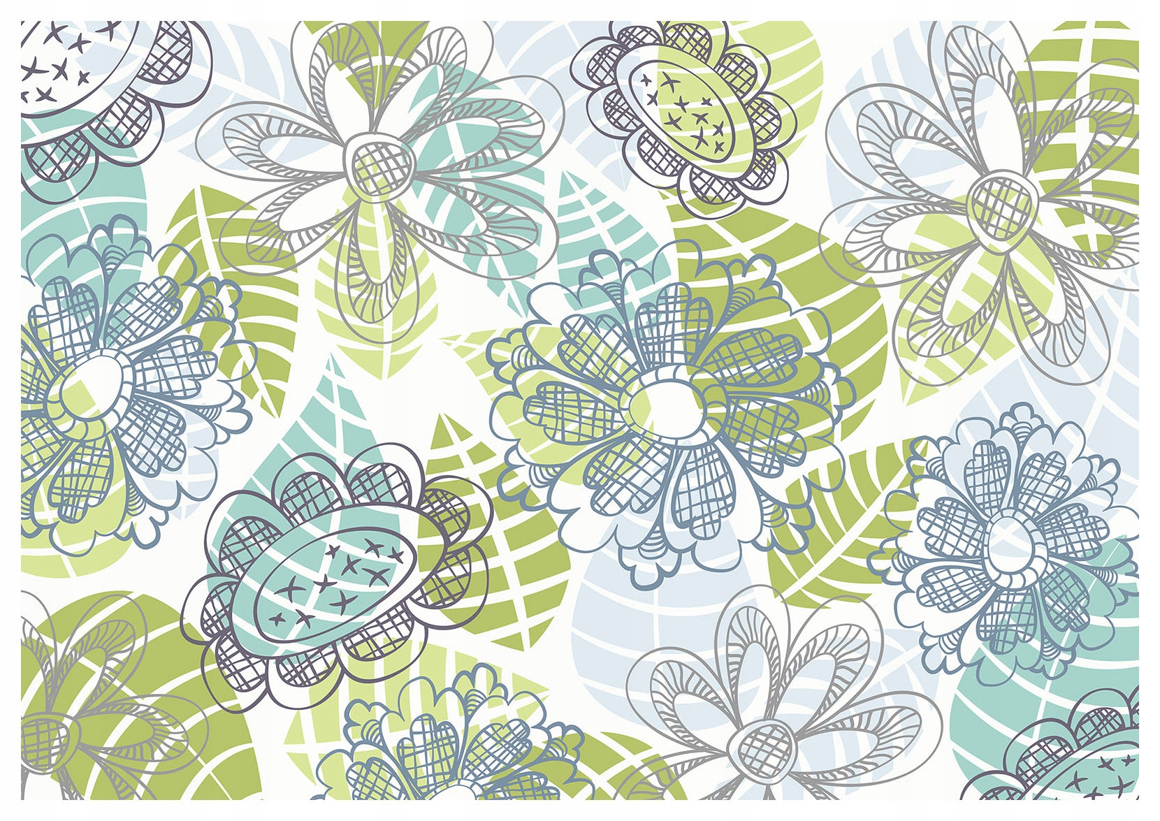 Fototapeta Květiny Minimalismus Abstrakce Vintage vzory 400x280 lepidlo